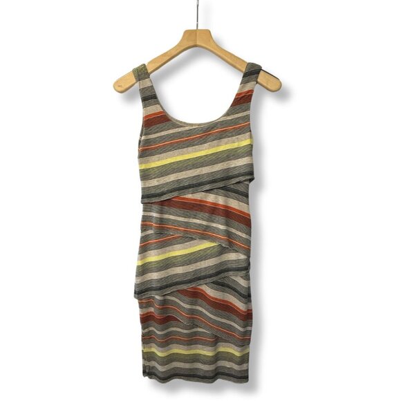 💛 Anthropologie Bailey 44 Dress | Bandage Multicolor Striped Bodycon | Size S - Picture 1 of 5